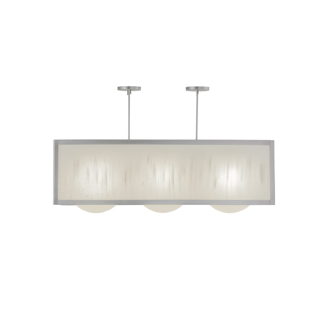 Quadrato 3 Light 17" Wide Linear Pendant