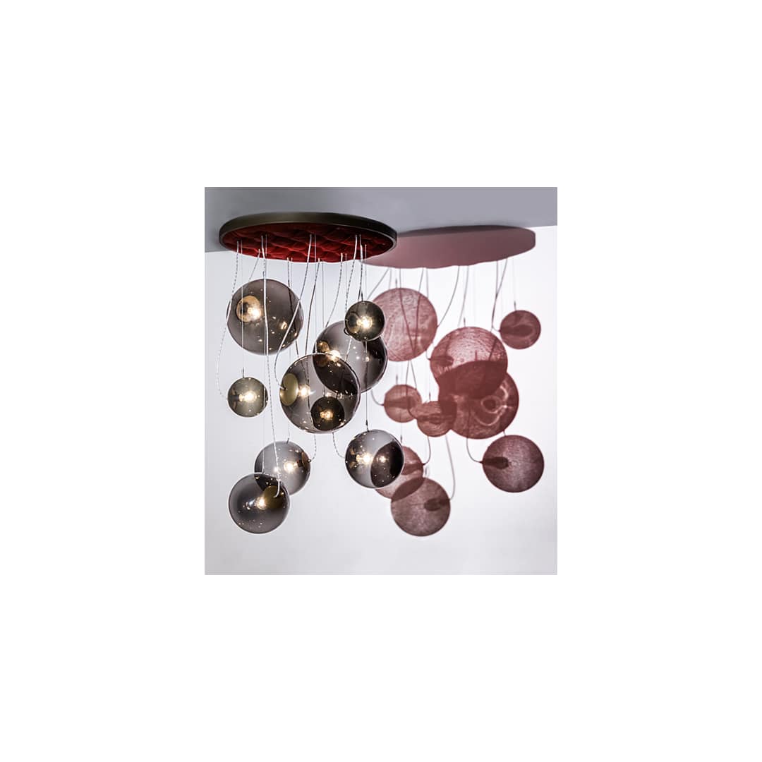 Bola 9 Light 40" Wide Abstract Multi Light Pendant