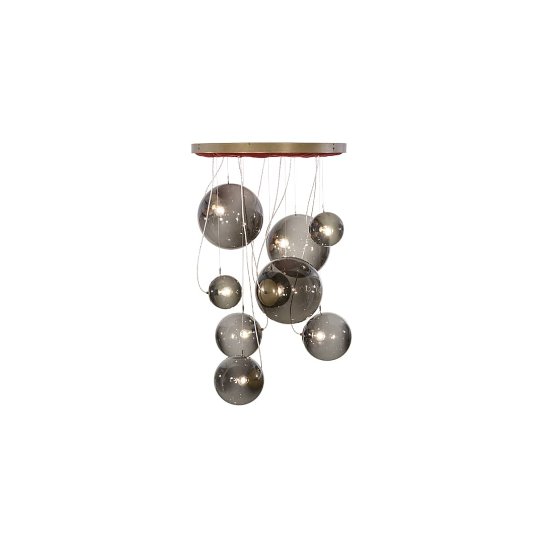 Bola 9 Light 40" Wide Abstract Multi Light Pendant
