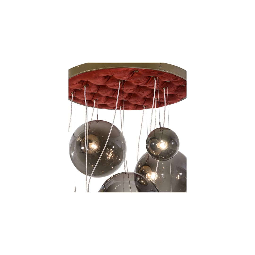 Bola 9 Light 40" Wide Abstract Multi Light Pendant
