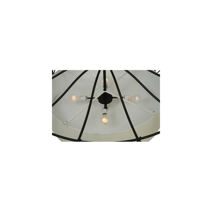 Aspen 4 Light 53" Wide Semi-Flush Drum Ceiling Fixture