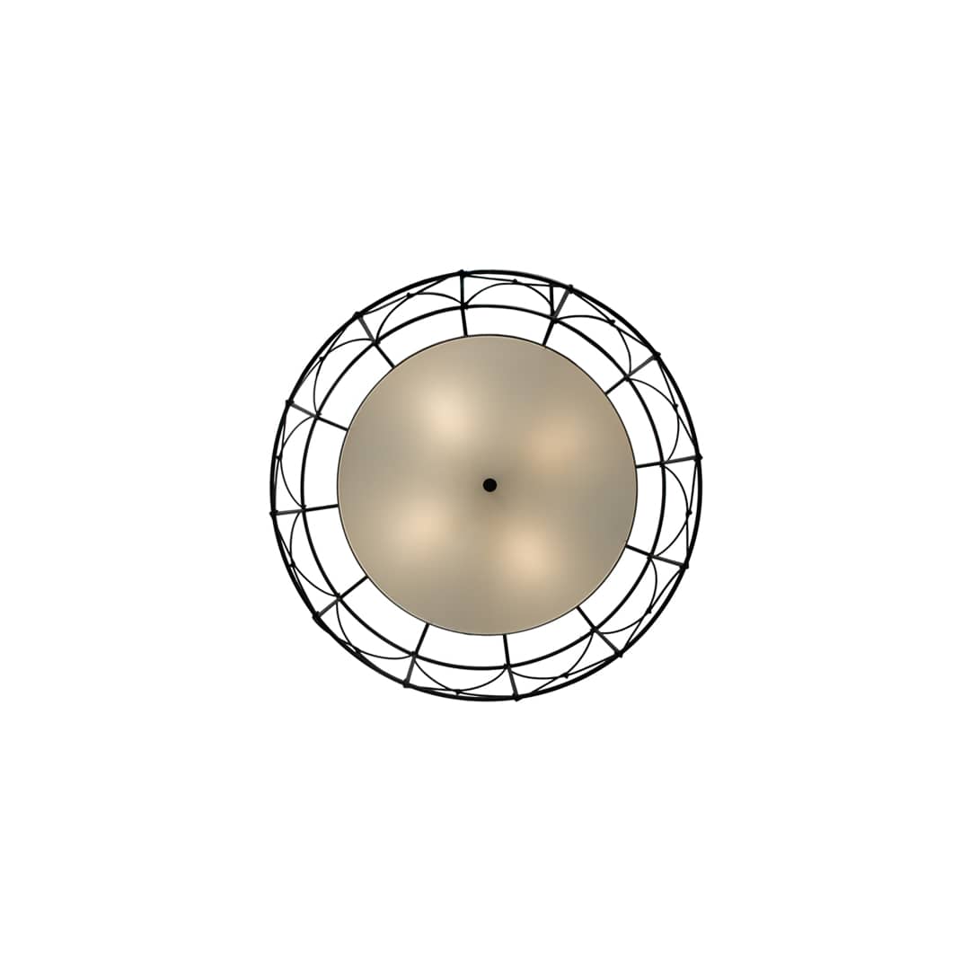 Aspen 4 Light 53" Wide Semi-Flush Drum Ceiling Fixture