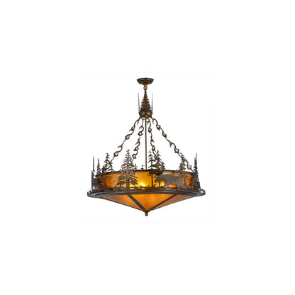 Wildlife at Dusk 4 Light 34" Wide Pendant