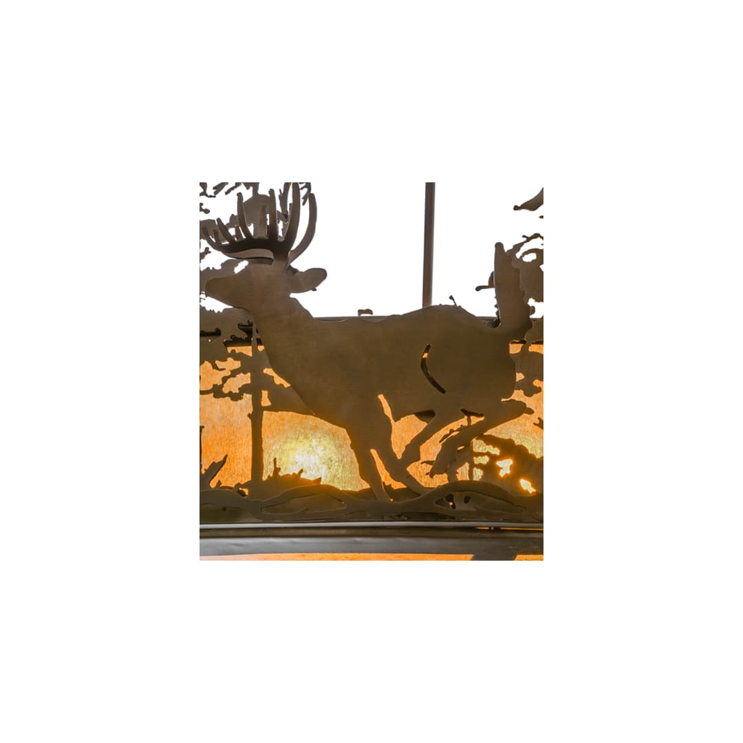 Wildlife at Dusk 4 Light 34" Wide Pendant