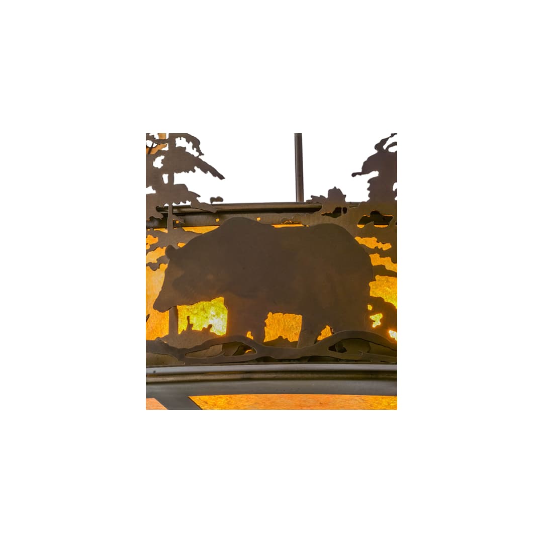 Wildlife at Dusk 4 Light 34" Wide Pendant