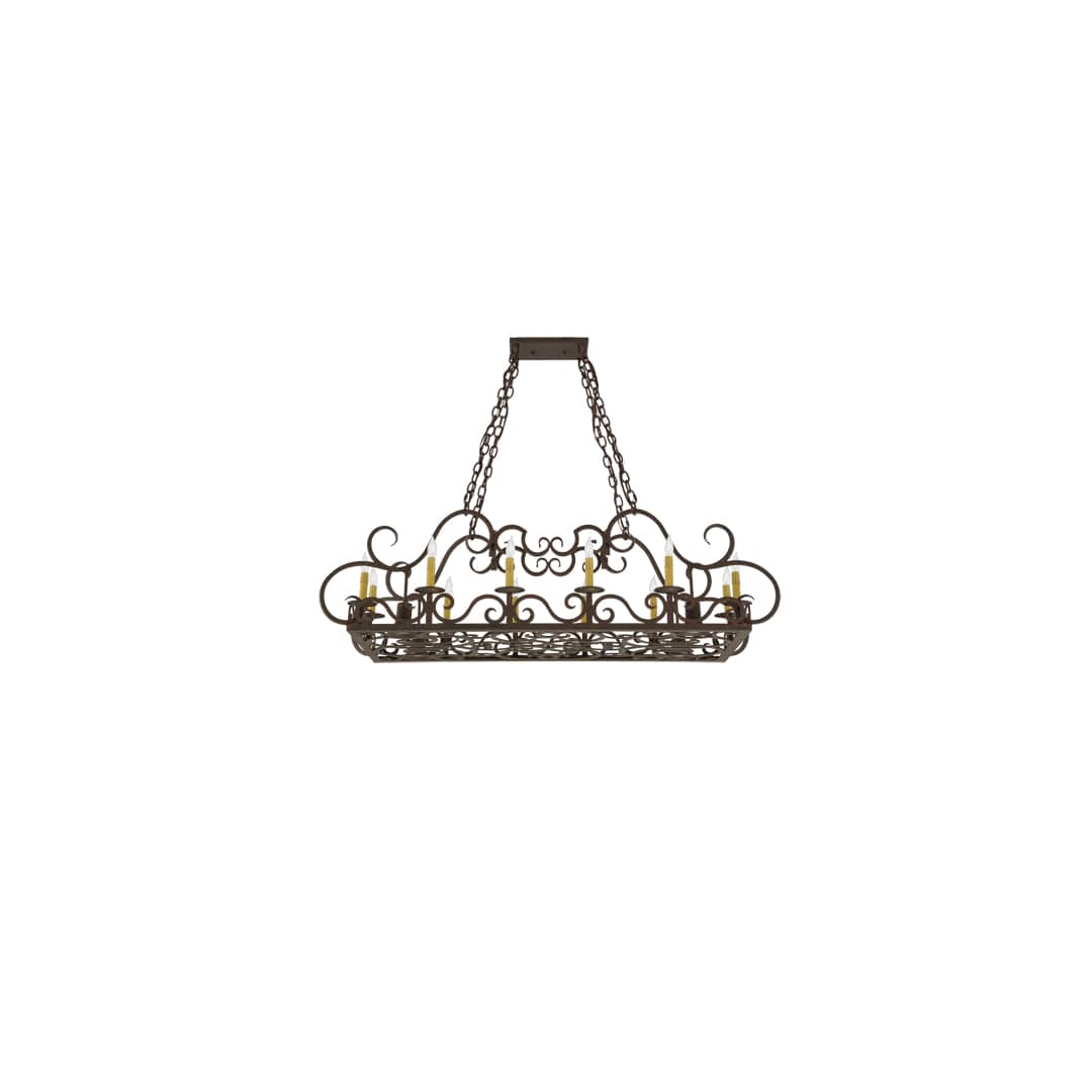 Carlotta 12 Light 25" Wide Taper Candle Pendant