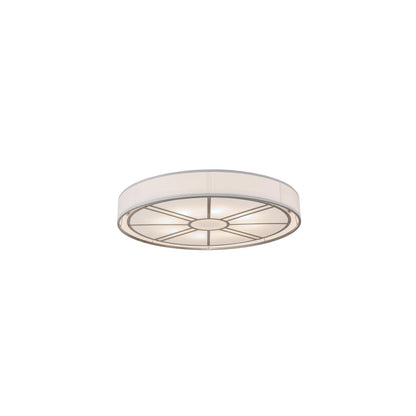Cilindro Milwaukee 8 Light 60" Wide Flush Mount Drum Ceiling Fixture