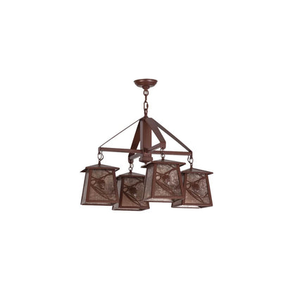 Whispering Pines 4 Light 28" Wide Chandelier
