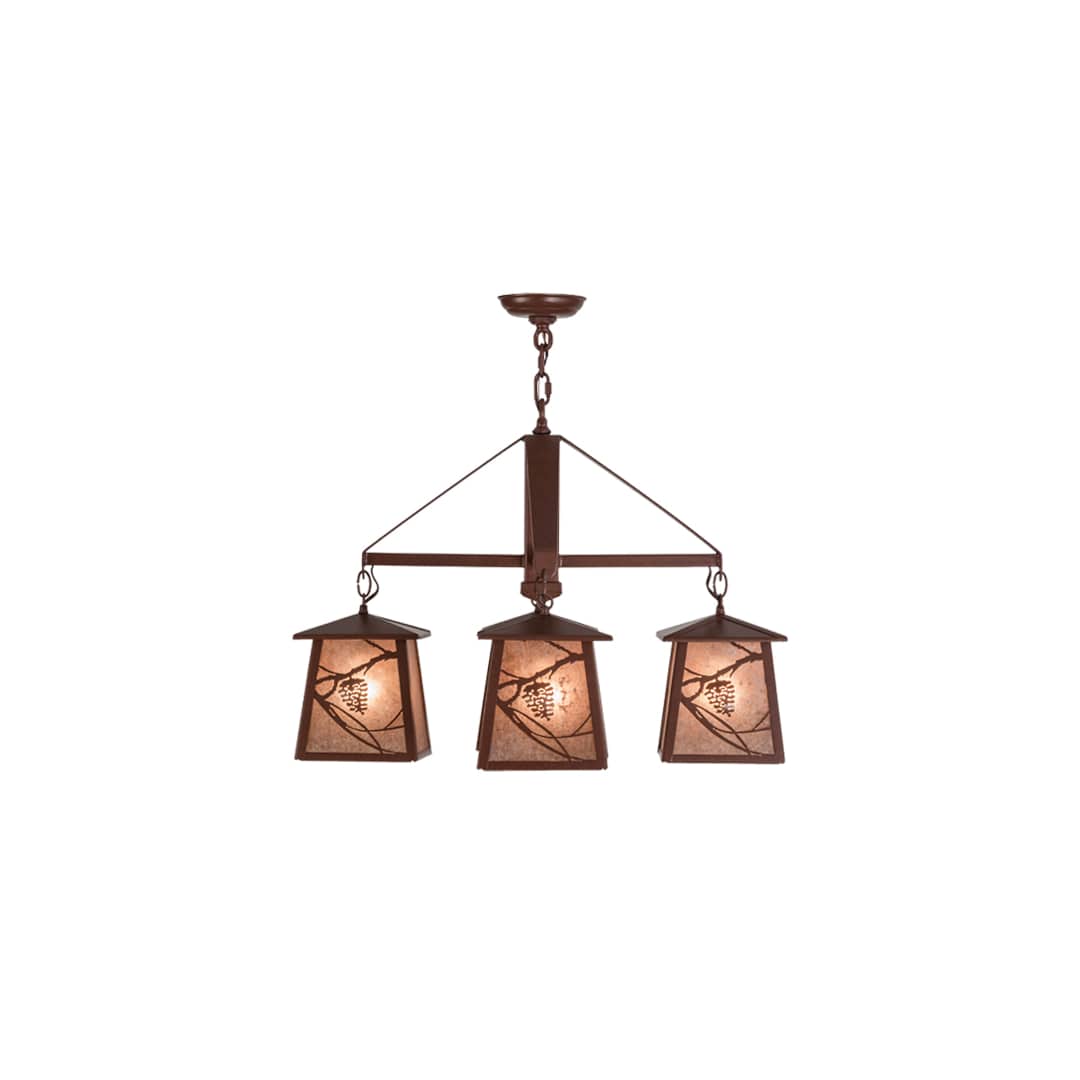 Whispering Pines 4 Light 28" Wide Chandelier