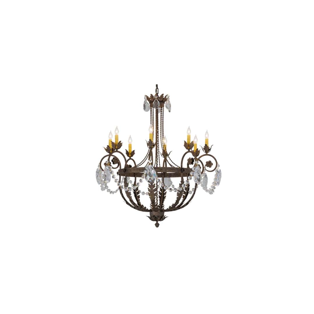 Antonia 8 Light 38" Wide Crystal Candle Style Chandelier