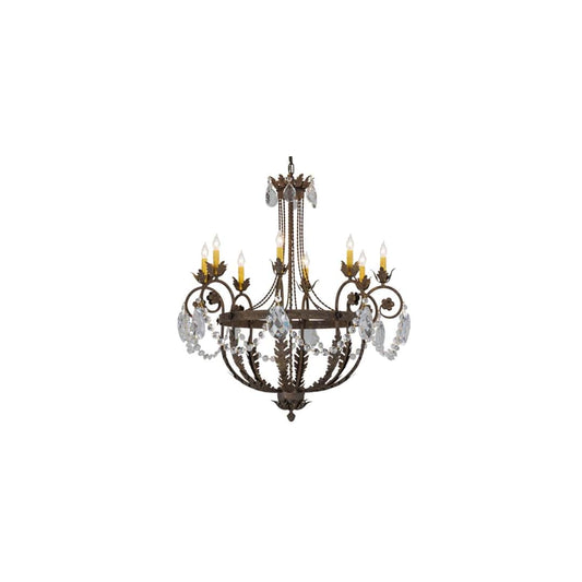 Antonia 8 Light 38" Wide Crystal Candle Style Chandelier