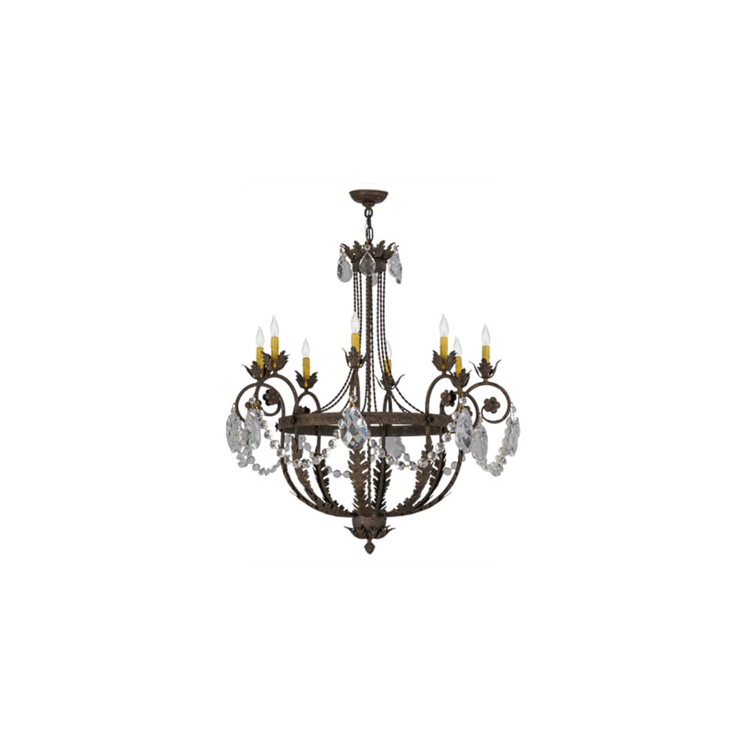 Antonia 8 Light 38" Wide Crystal Candle Style Chandelier