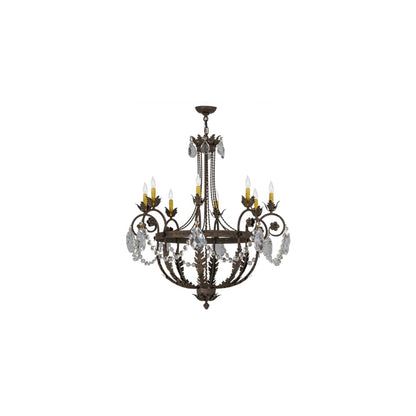 Antonia 8 Light 38" Wide Crystal Candle Style Chandelier
