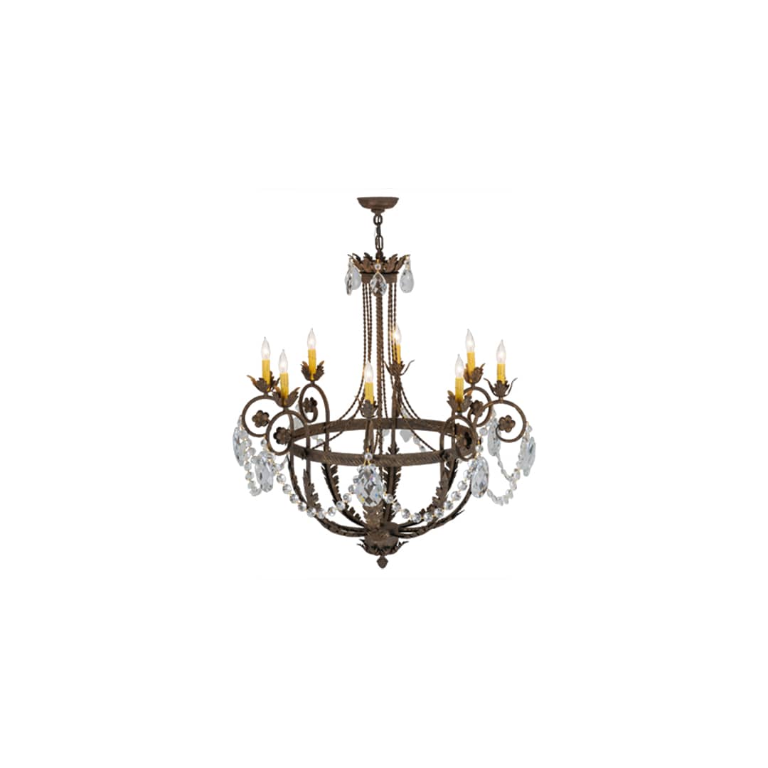 Antonia 8 Light 38" Wide Crystal Candle Style Chandelier