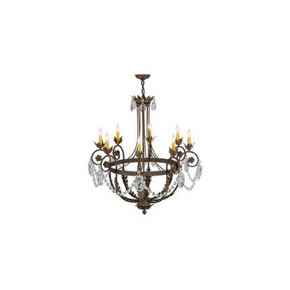 Antonia 8 Light 38" Wide Crystal Candle Style Chandelier