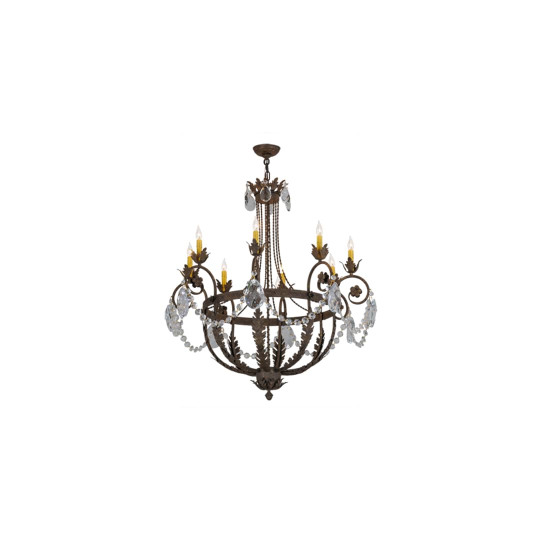 Antonia 8 Light 38" Wide Crystal Candle Style Chandelier