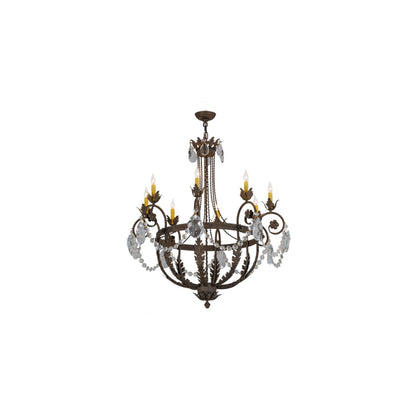 Antonia 8 Light 38" Wide Crystal Candle Style Chandelier