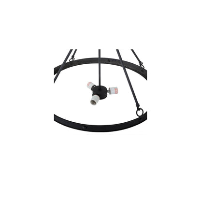 Freya 3 Light 24" Wide Semi-Flush Bowl Ceiling Fixture - Costello Black Finish