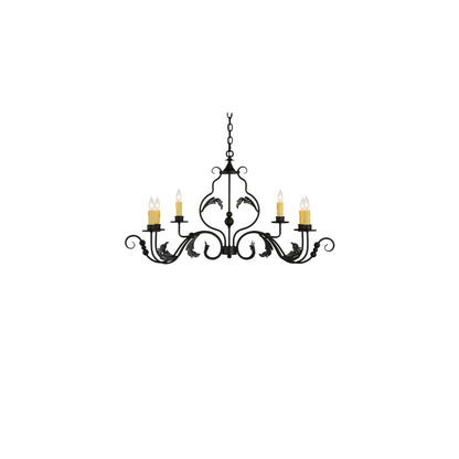Augusta 6 Light 12" Wide Taper Candle Style Chandelier