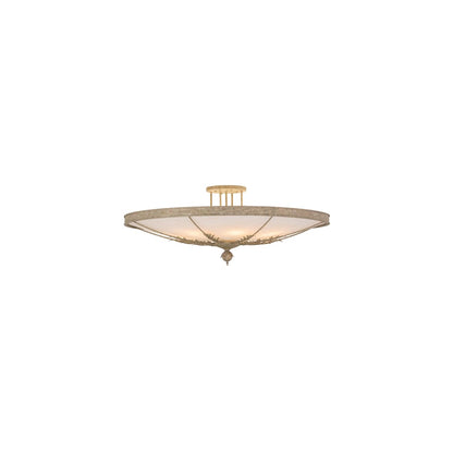 Hoja 8 Light 60" Wide Semi-Flush Bowl Ceiling Fixture