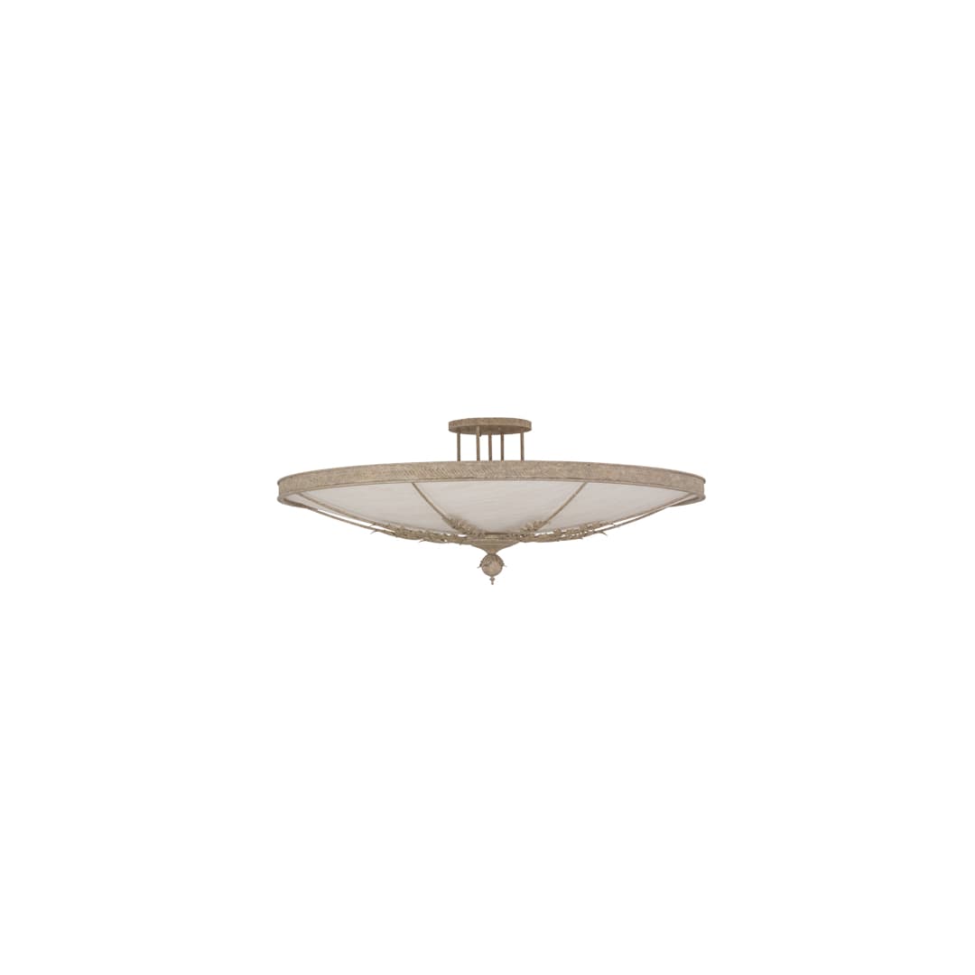 Hoja 8 Light 60" Wide Semi-Flush Bowl Ceiling Fixture