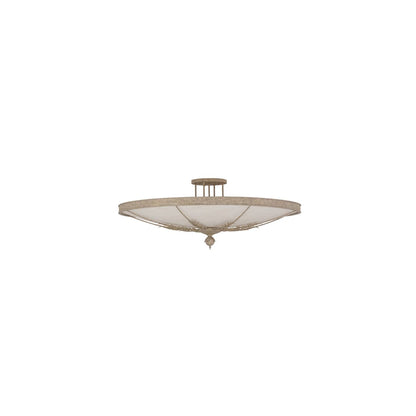 Hoja 8 Light 60" Wide Semi-Flush Bowl Ceiling Fixture