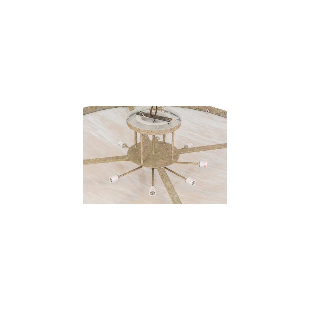 Hoja 8 Light 60" Wide Semi-Flush Bowl Ceiling Fixture