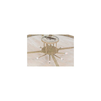 Hoja 8 Light 60" Wide Semi-Flush Bowl Ceiling Fixture