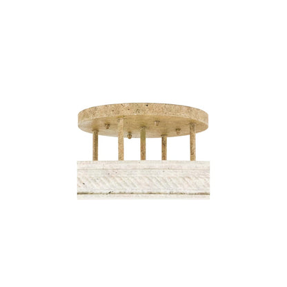 Hoja 8 Light 60" Wide Semi-Flush Bowl Ceiling Fixture