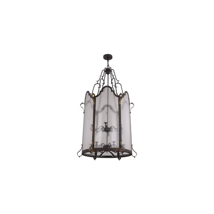 Dubrek 12 Light 33" Wide Taper Candle Pendant