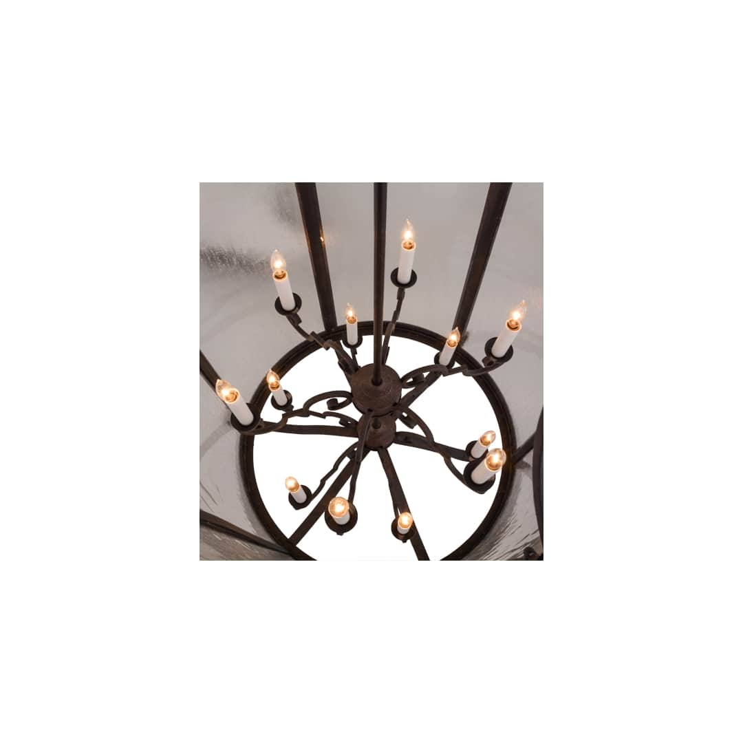 Dubrek 12 Light 33" Wide Taper Candle Pendant