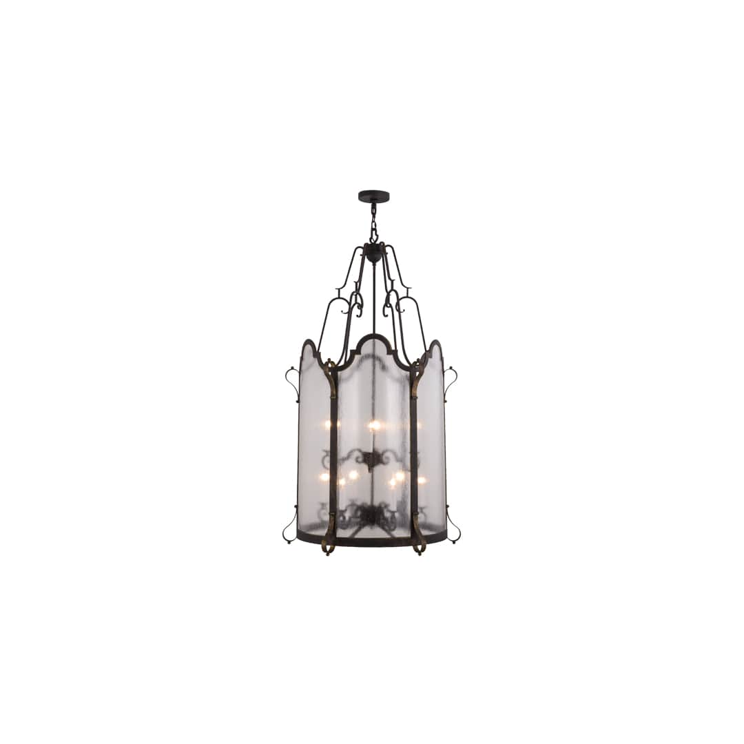 Dubrek 12 Light 33" Wide Taper Candle Pendant