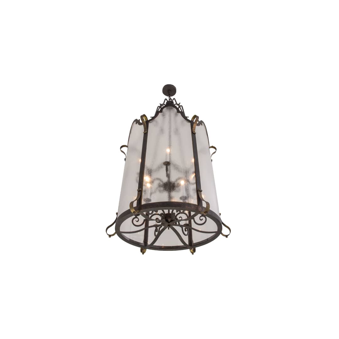 Dubrek 12 Light 33" Wide Taper Candle Pendant