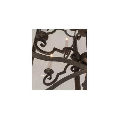 Dubrek 12 Light 33" Wide Taper Candle Pendant