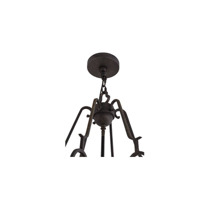 Dubrek 12 Light 33" Wide Taper Candle Pendant