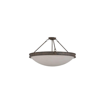 Dionne 3 Light 30" Wide Semi-Flush Bowl Ceiling Fixture - Antiquity Finish