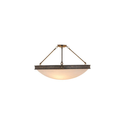 Dionne 3 Light 30" Wide Semi-Flush Bowl Ceiling Fixture - Antiquity Finish