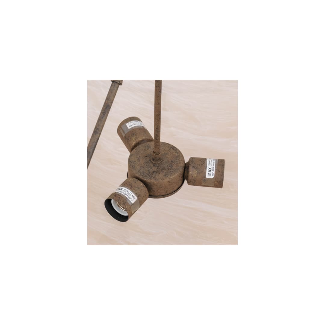 Dionne 3 Light 30" Wide Semi-Flush Bowl Ceiling Fixture - Antiquity Finish