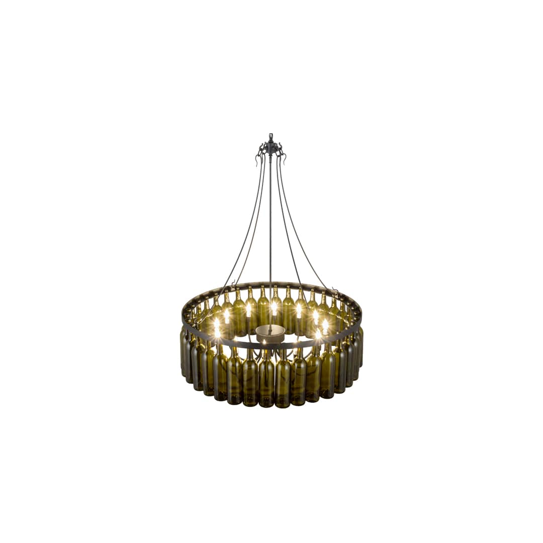 Tuscan Vineyard 12 Light 38" Wide Ring Chandelier