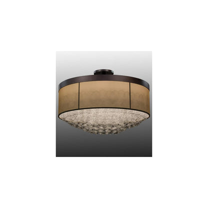 Cilindro Bulle 15 Light 72" Wide Semi-Flush Waterfall Ceiling Fixture