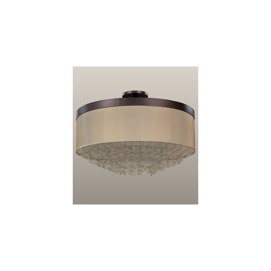 Cilindro Bulle 15 Light 72" Wide Semi-Flush Waterfall Ceiling Fixture