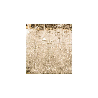 Cilindro Bulle 15 Light 72" Wide Semi-Flush Waterfall Ceiling Fixture