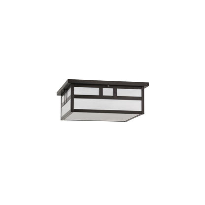 Mission 4 Light 31" Wide Flush Mount Square Ceiling Fixture