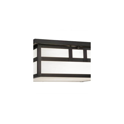 Mission 4 Light 31" Wide Flush Mount Square Ceiling Fixture