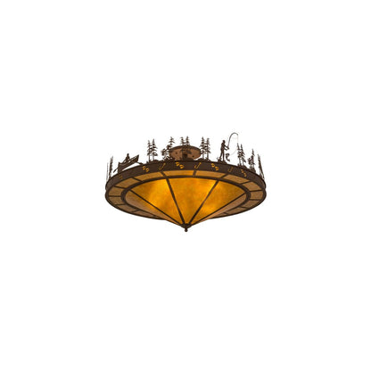 Fishtracks 6 Light 48" Wide Semi-Flush Ceiling Fixture