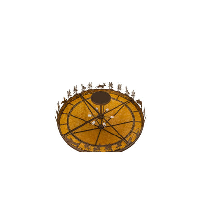 Fishtracks 6 Light 48" Wide Semi-Flush Ceiling Fixture