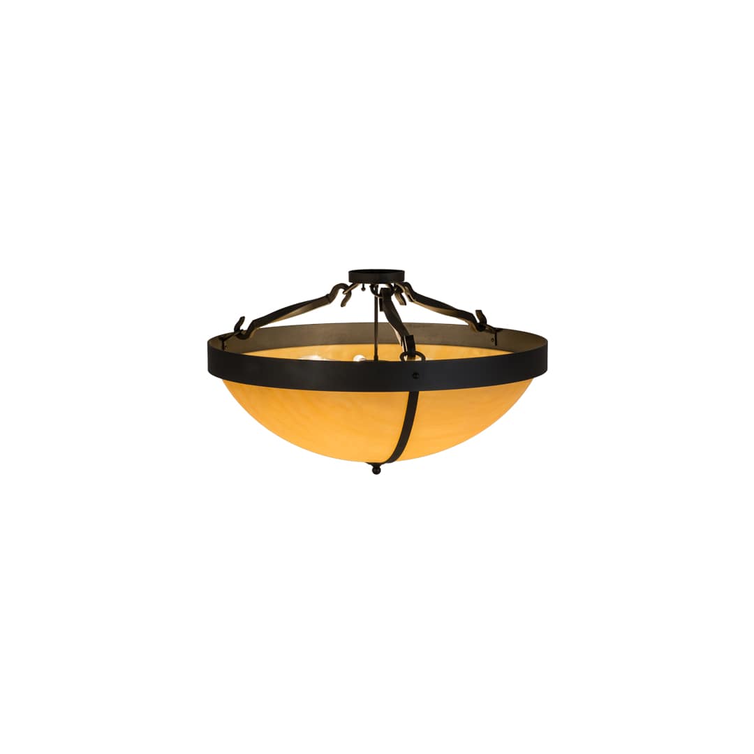 Alysiales 6 Light 36" Wide Semi-Flush Bowl Ceiling Fixture