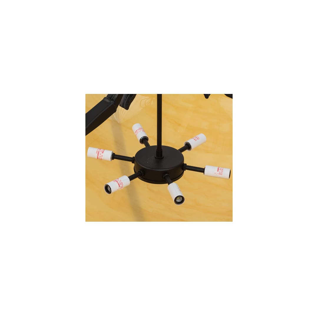 Alysiales 6 Light 36" Wide Semi-Flush Bowl Ceiling Fixture