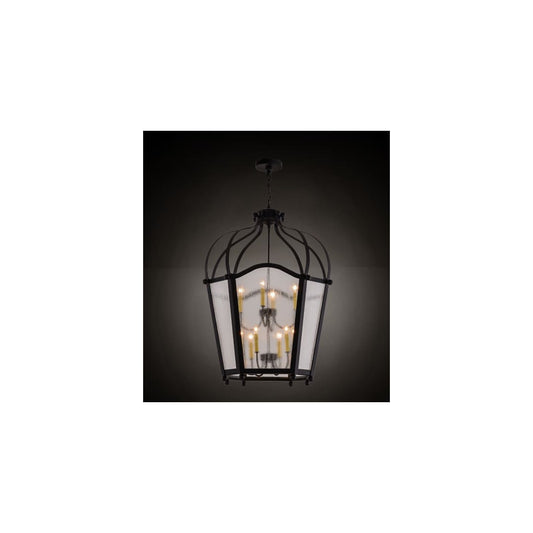 Citadel 10 Light 33" Wide Taper Candle Pendant