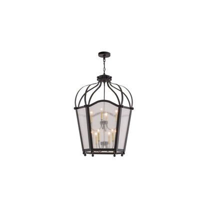 Citadel 10 Light 33" Wide Taper Candle Pendant